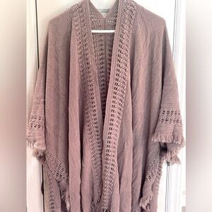 Fringe Coat Style Sweater